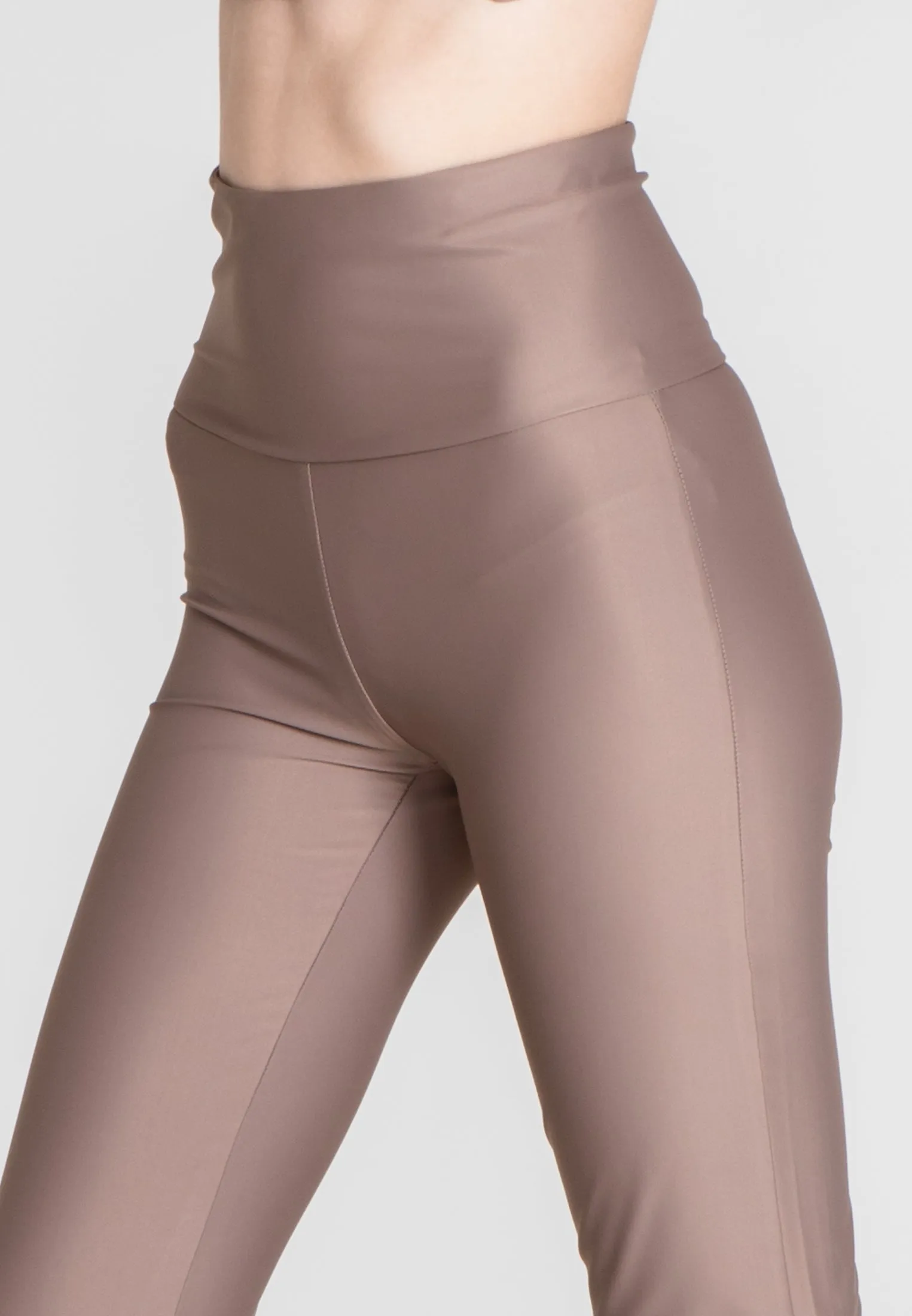 The Slit Cut Sport Pants - Warm Taupe