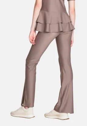 The Slit Cut Sport Pants - Warm Taupe