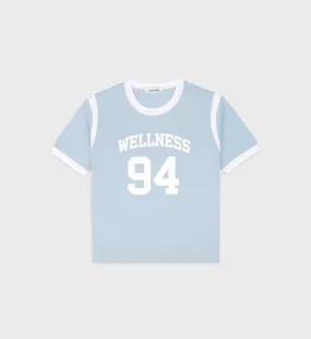 Wellness 94 Sports Tee - China Blue/White