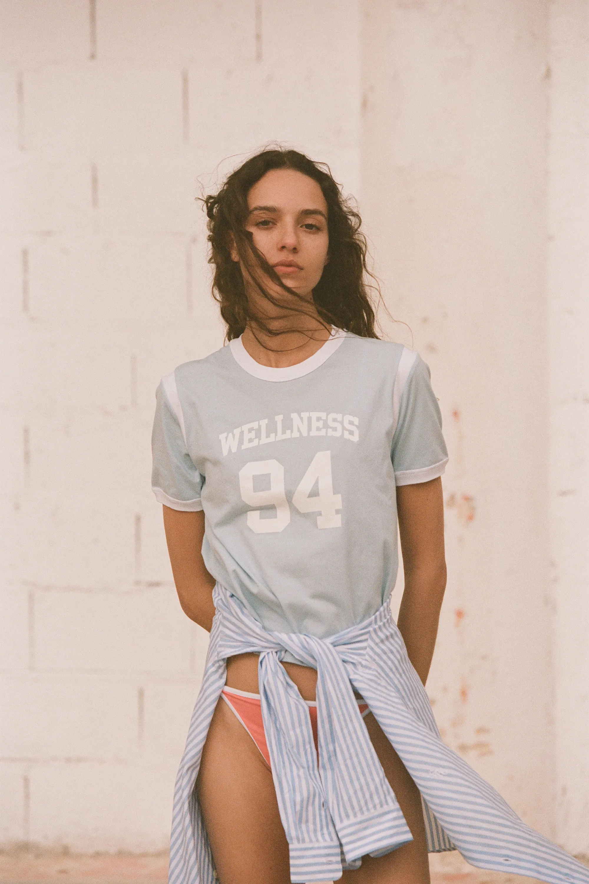 Wellness 94 Sports Tee - China Blue/White