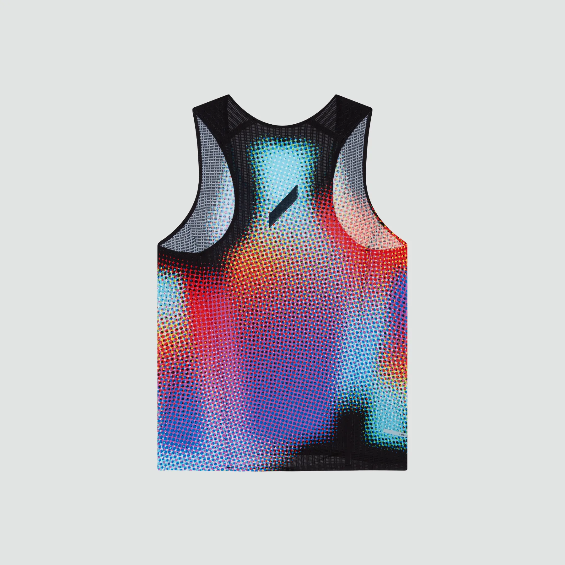 Women's Race Vest - Black Rainbow Dot