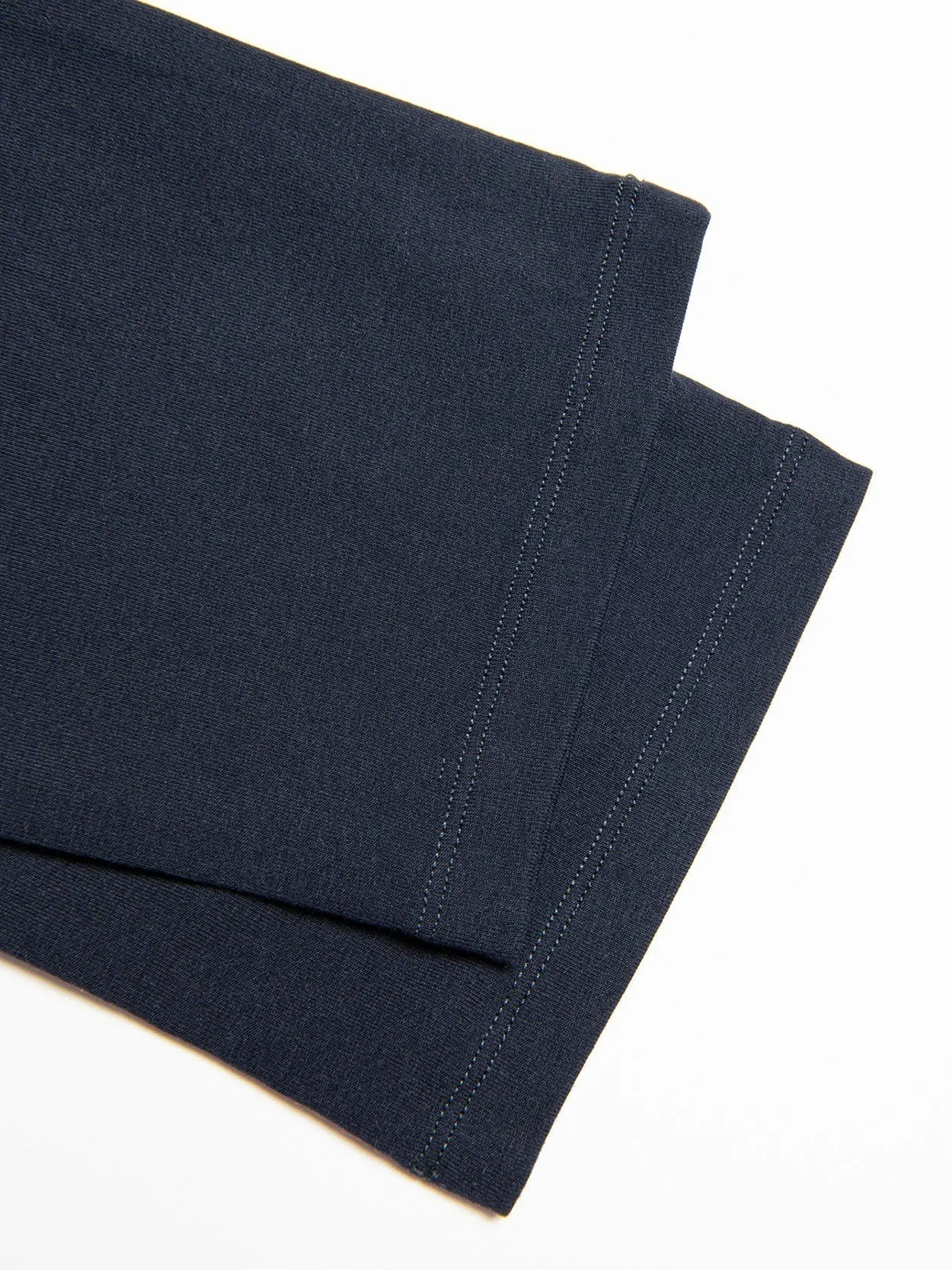 Yoga Cropped Cotton Sports Leggings Blue